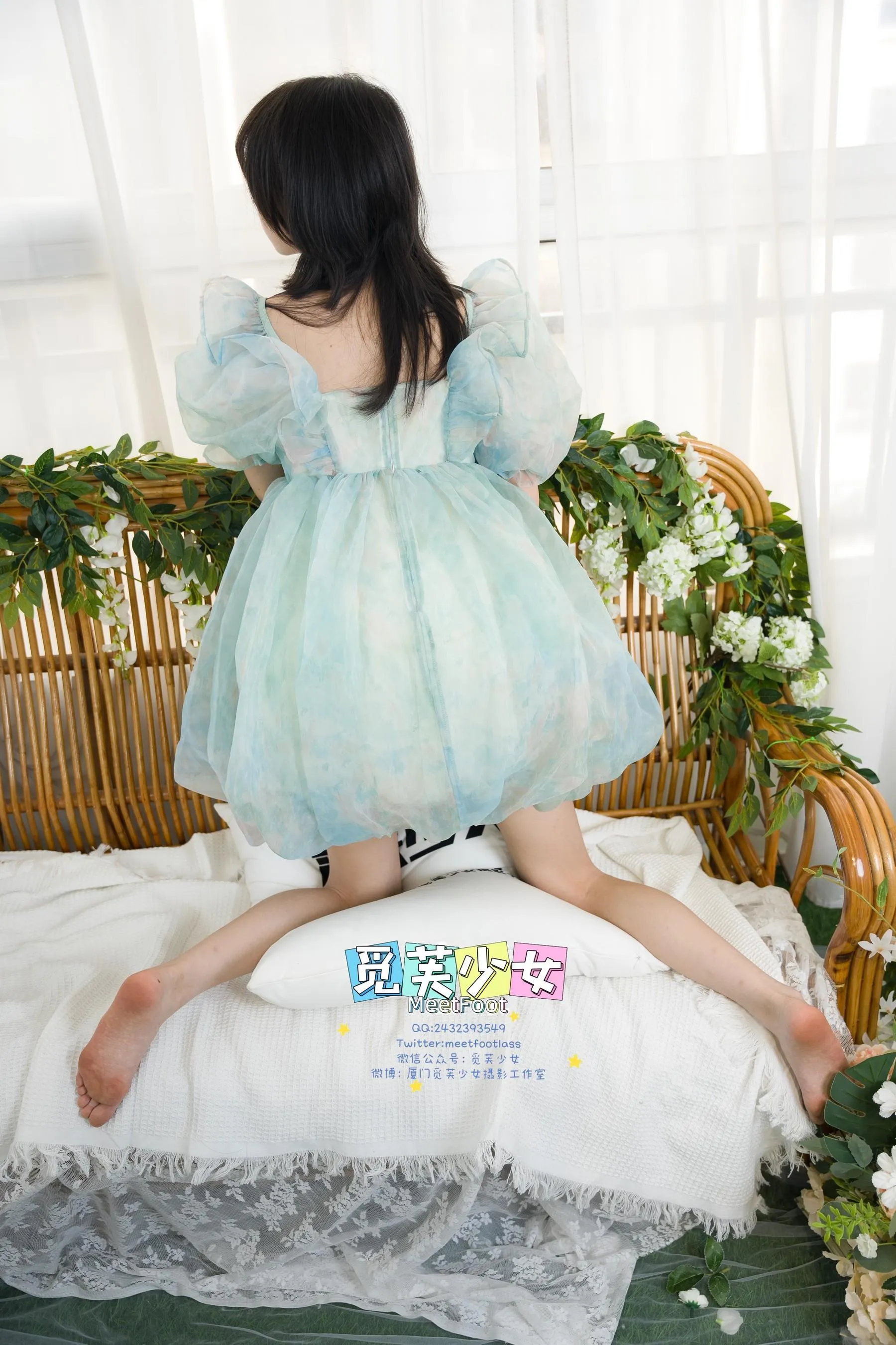 觅芙少女 NO.033 小婉-一袭蓝色纱裙构筑今晚浪漫的梦境-PIC [249P]插图6